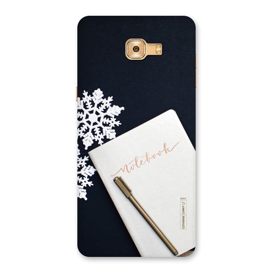 Snowflake Notebook Back Case for Galaxy C9 Pro