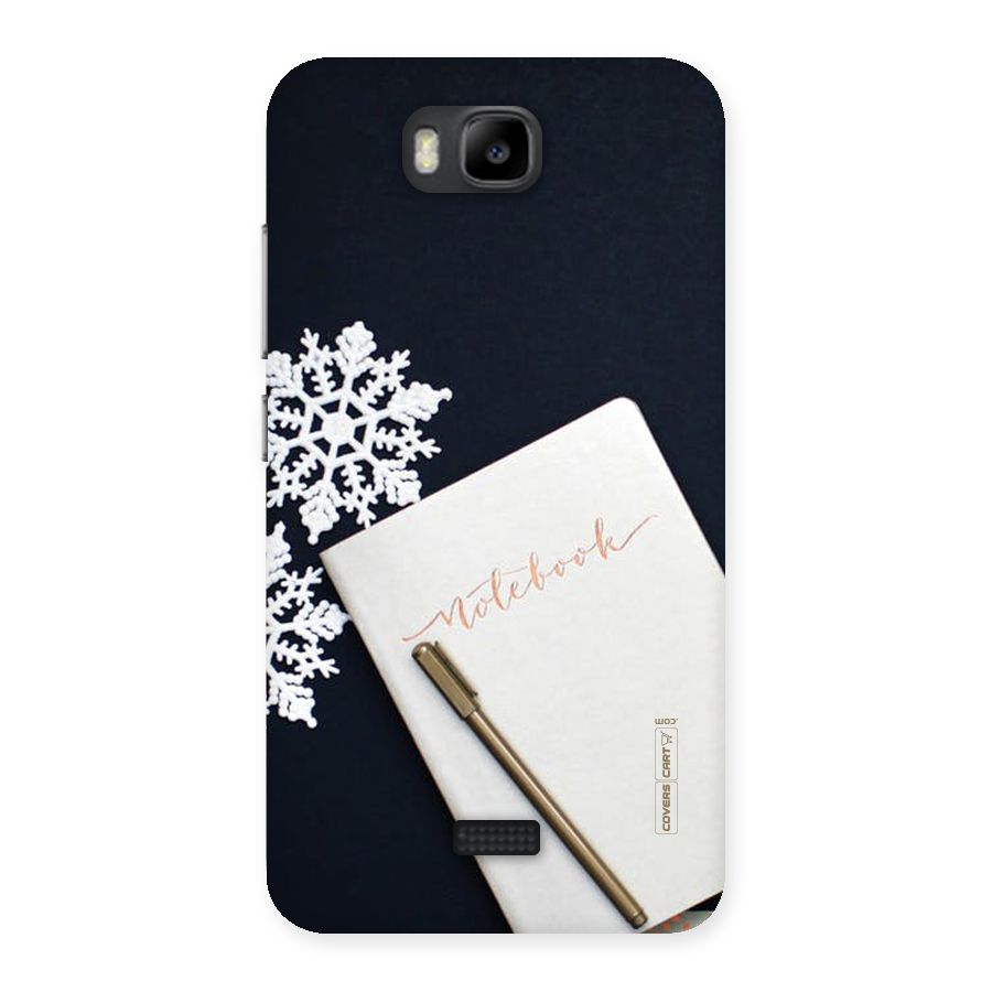 Snowflake Notebook Back Case for Honor Bee