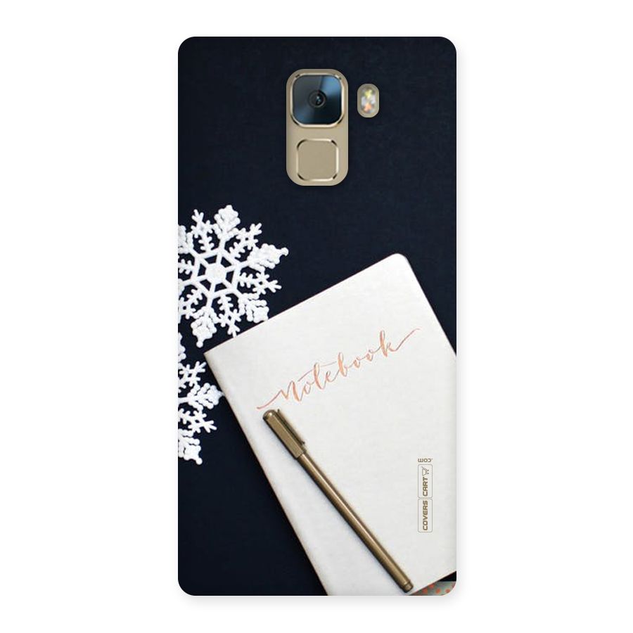 Snowflake Notebook Back Case for Huawei Honor 7