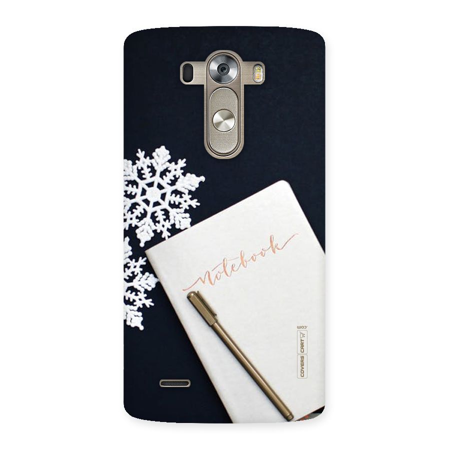 Snowflake Notebook Back Case for LG G3