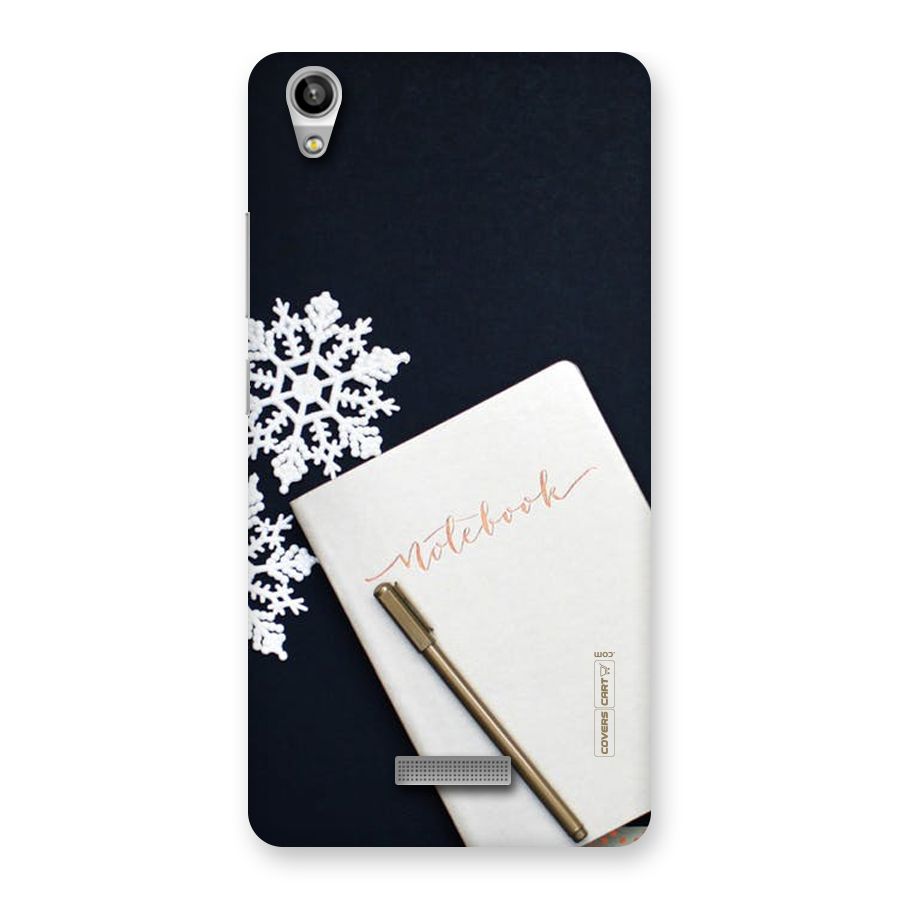 Snowflake Notebook Back Case for Lava-Pixel-V1