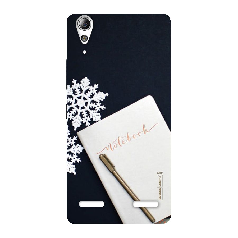 Snowflake Notebook Back Case for Lenovo A6000 Plus