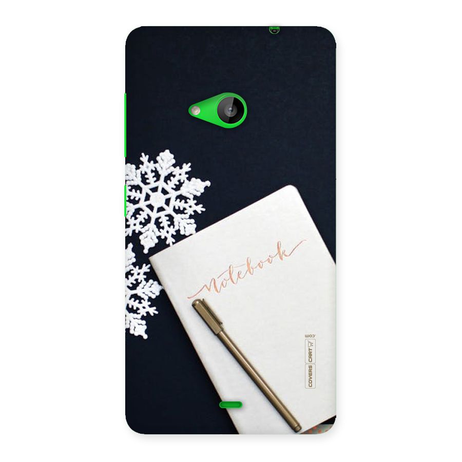 Snowflake Notebook Back Case for Lumia 535