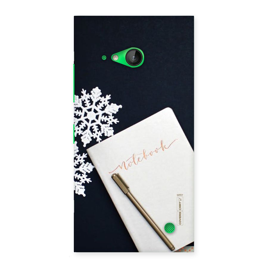 Snowflake Notebook Back Case for Lumia 730