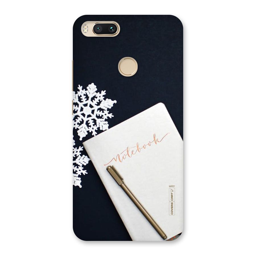 Snowflake Notebook Back Case for Mi A1