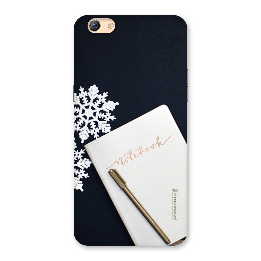 Snowflake Notebook Back Case for Oppo F3 Plus