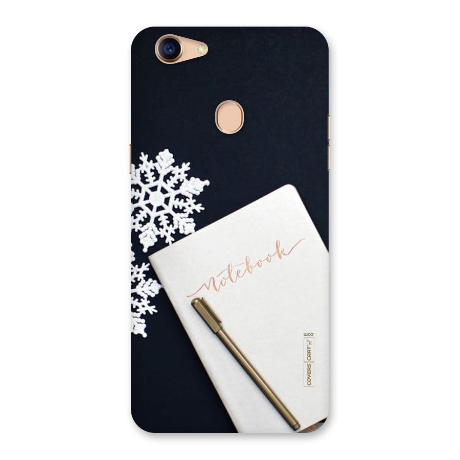 Snowflake Notebook Back Case for Oppo F5