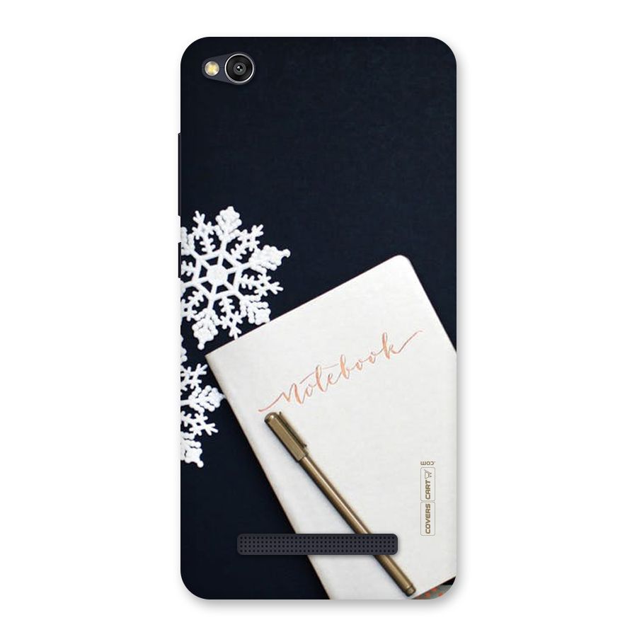 Snowflake Notebook Back Case for Redmi 4A