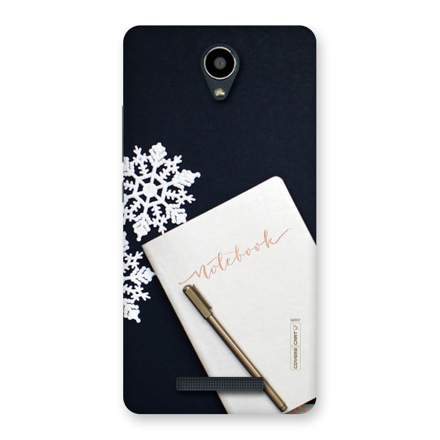 Snowflake Notebook Back Case for Redmi Note 2