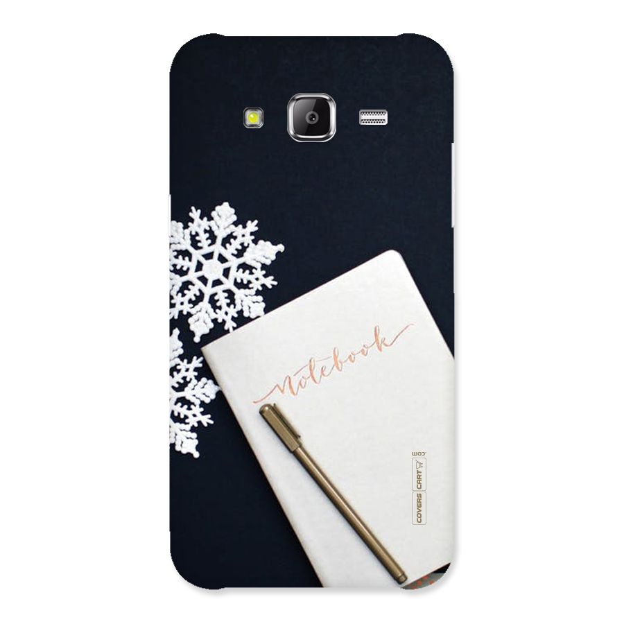 Snowflake Notebook Back Case for Samsung Galaxy J2 Prime