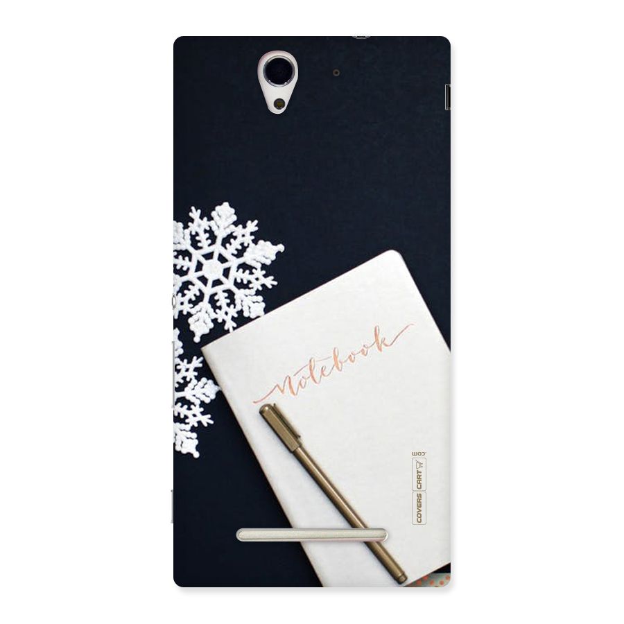 Snowflake Notebook Back Case for Sony Xperia C3