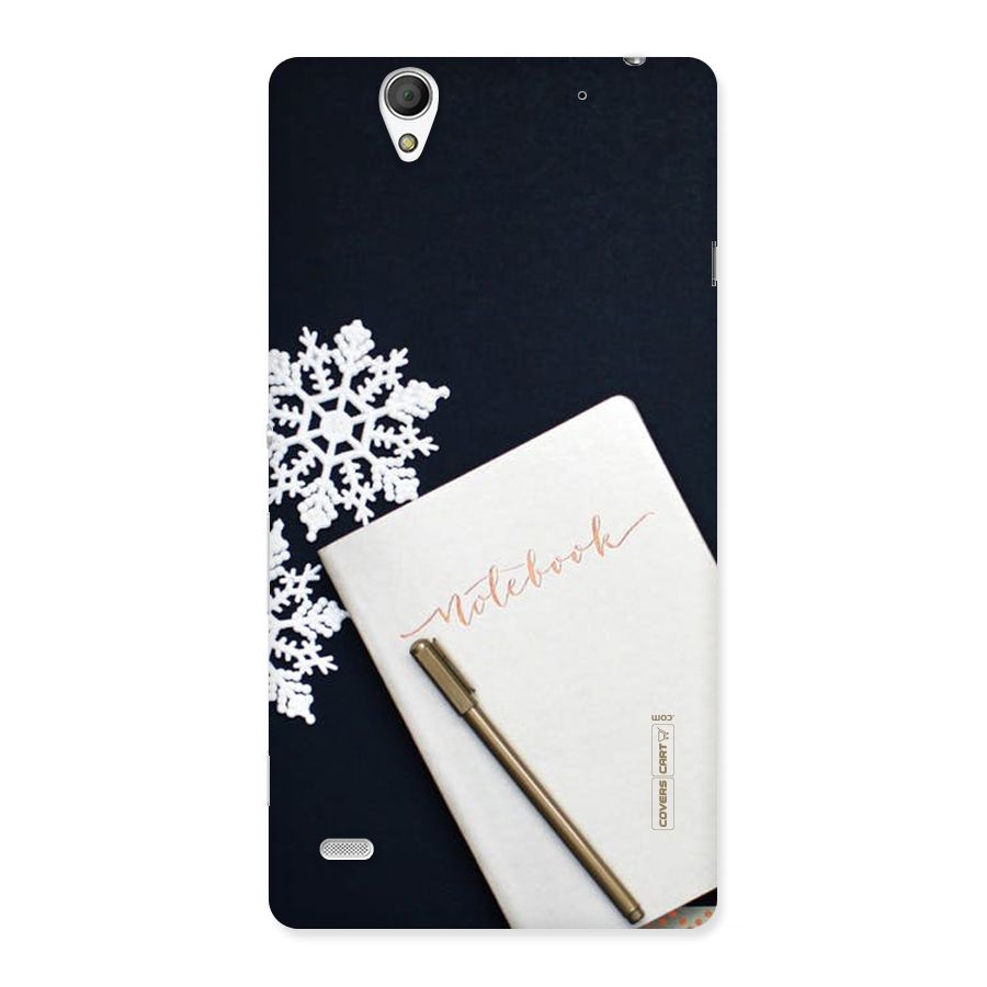 Snowflake Notebook Back Case for Sony Xperia C4