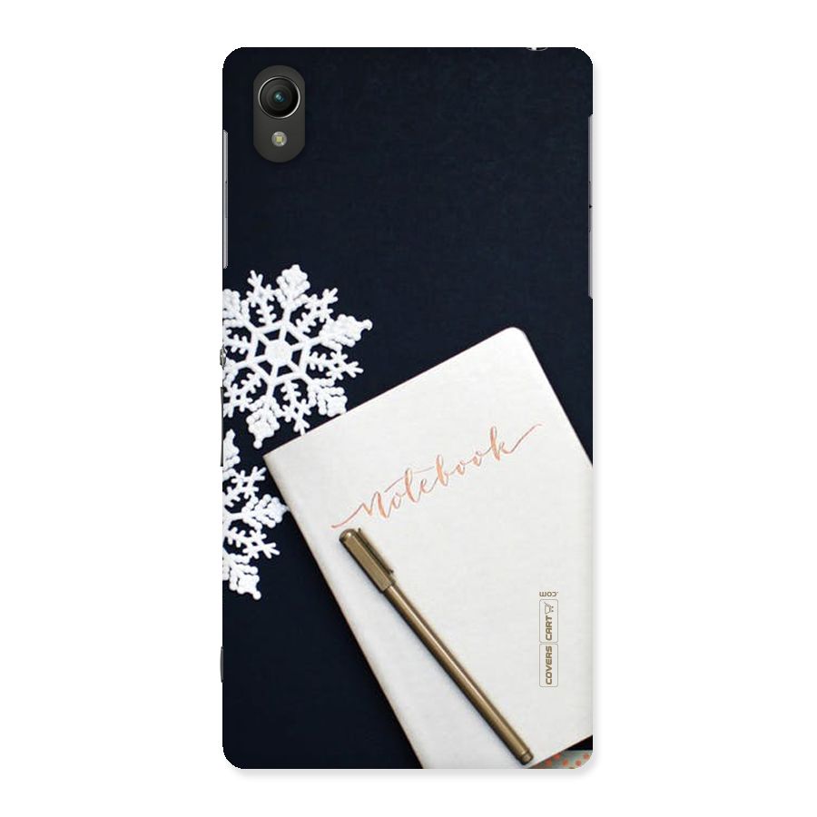 Snowflake Notebook Back Case for Sony Xperia Z2