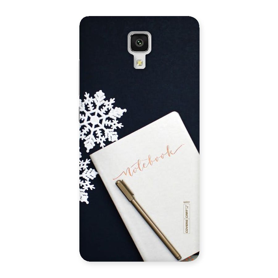 Snowflake Notebook Back Case for Xiaomi Mi 4