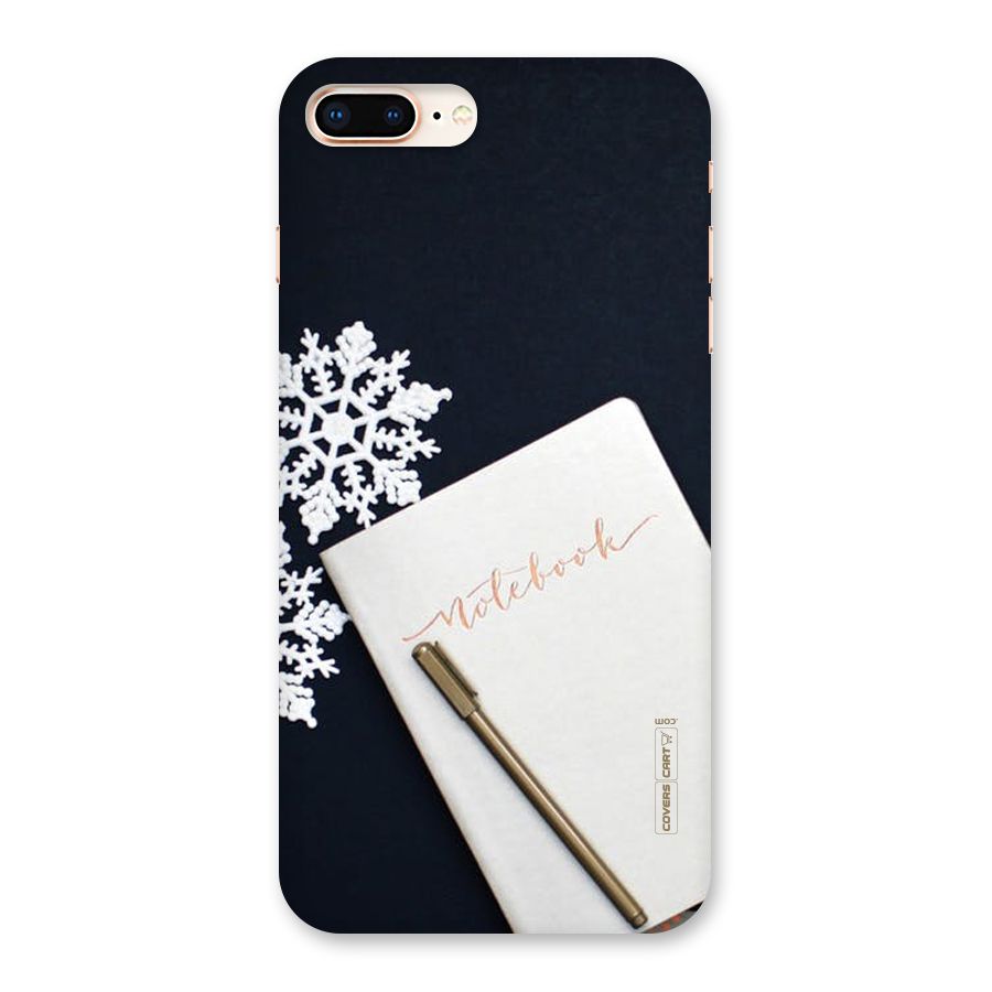 Snowflake Notebook Back Case for iPhone 8 Plus