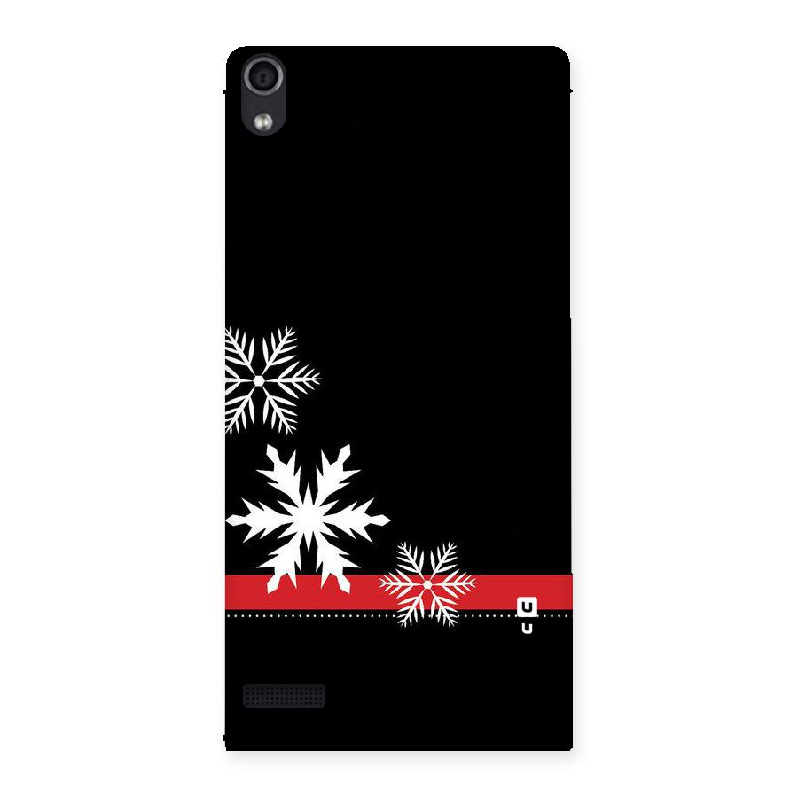 Snowflake Ribbon Back Case for Ascend P6