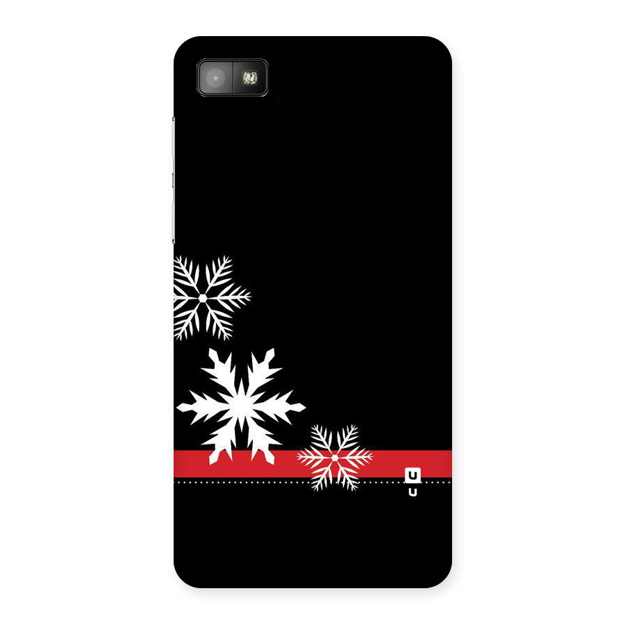 Snowflake Ribbon Back Case for Blackberry Z10