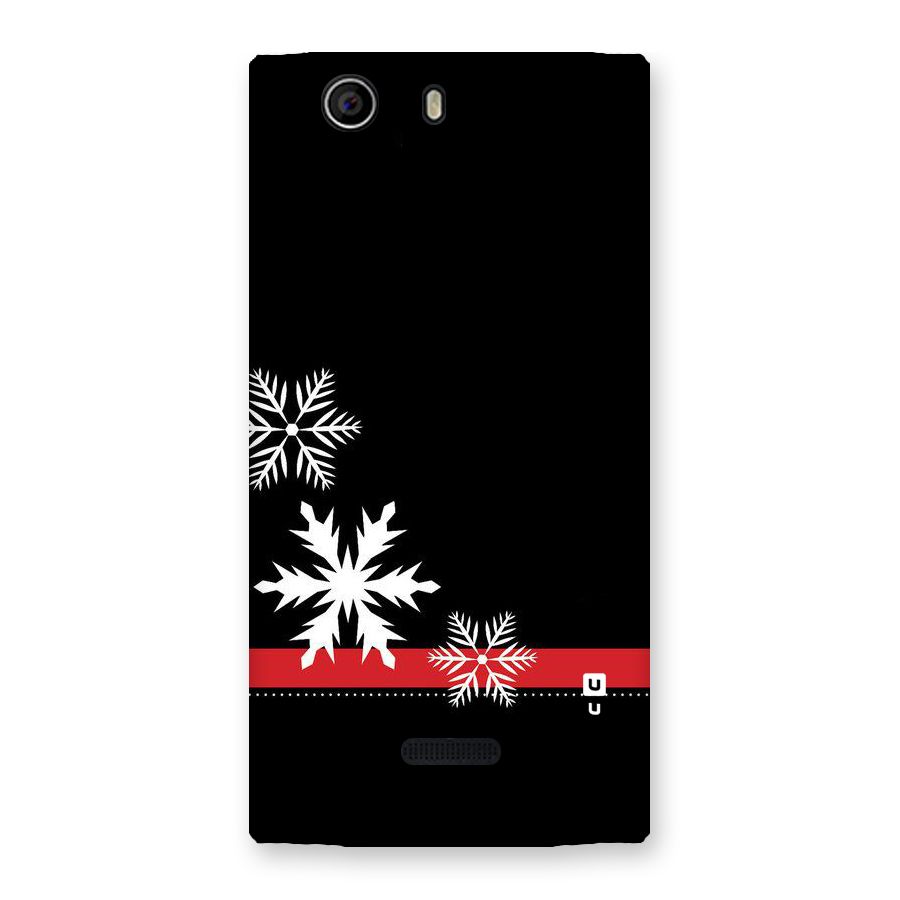 Snowflake Ribbon Back Case for Canvas Nitro 2 E311