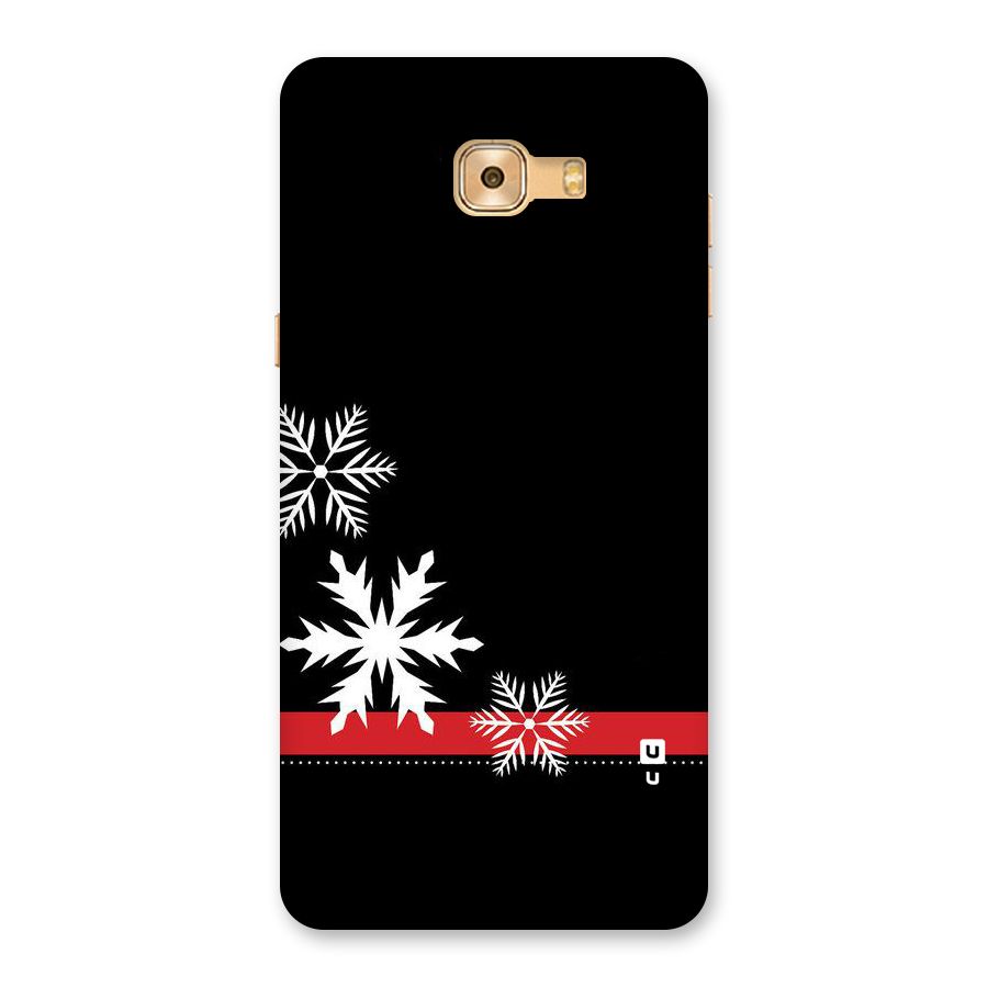 Snowflake Ribbon Back Case for Galaxy C9 Pro