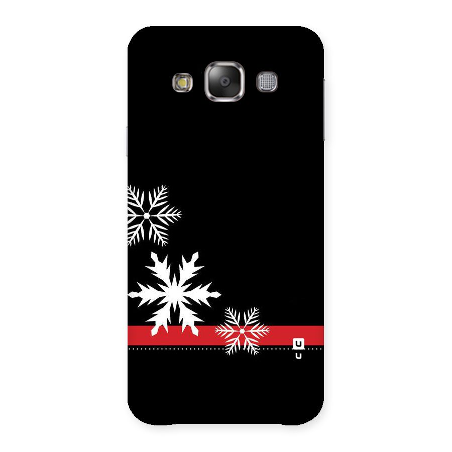 Snowflake Ribbon Back Case for Galaxy E7
