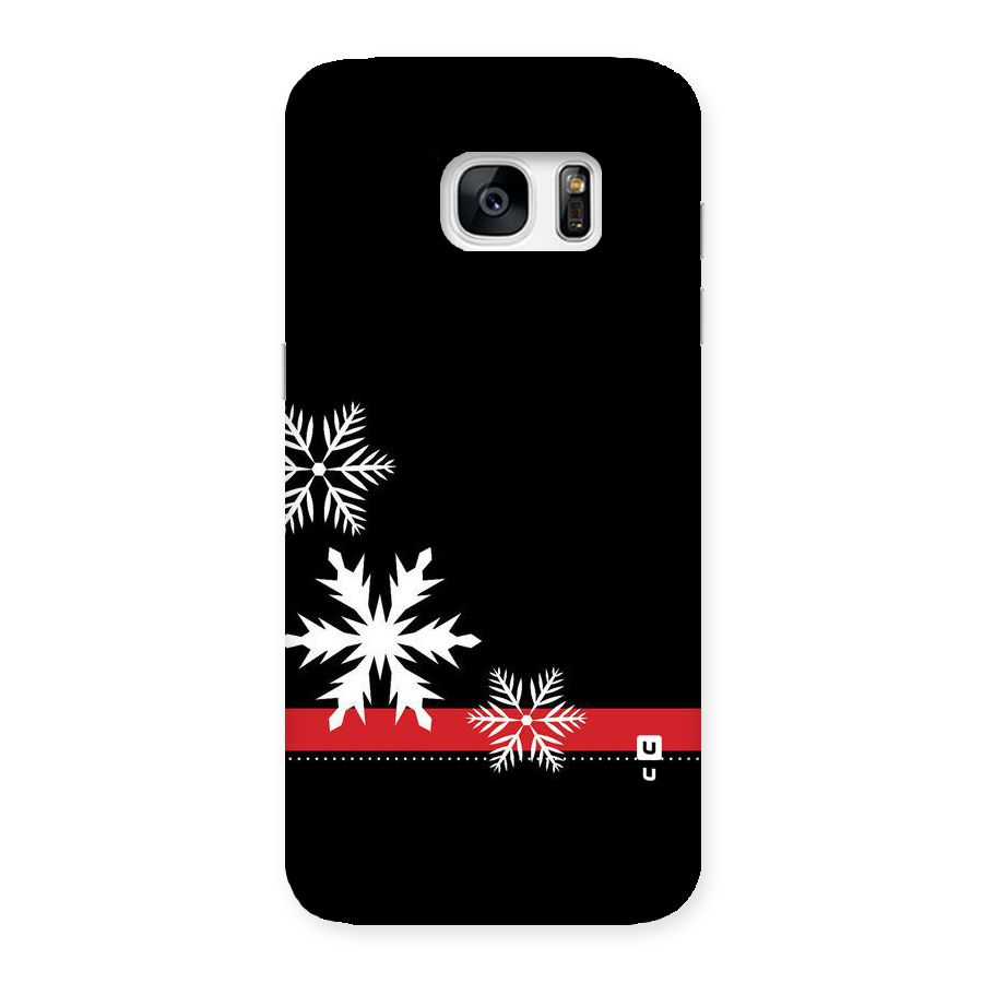 Snowflake Ribbon Back Case for Galaxy S7 Edge