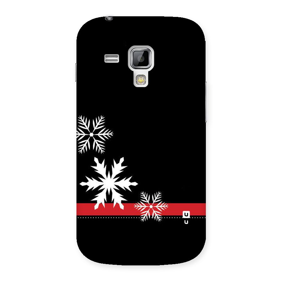 Snowflake Ribbon Back Case for Galaxy S Duos