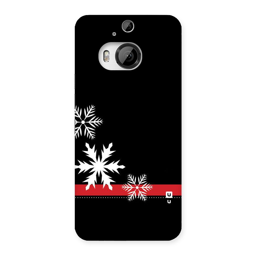 Snowflake Ribbon Back Case for HTC One M9 Plus