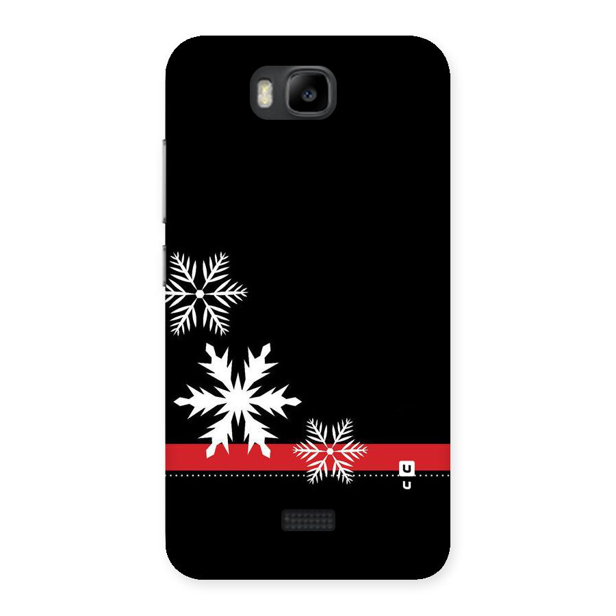 Snowflake Ribbon Back Case for Honor Bee