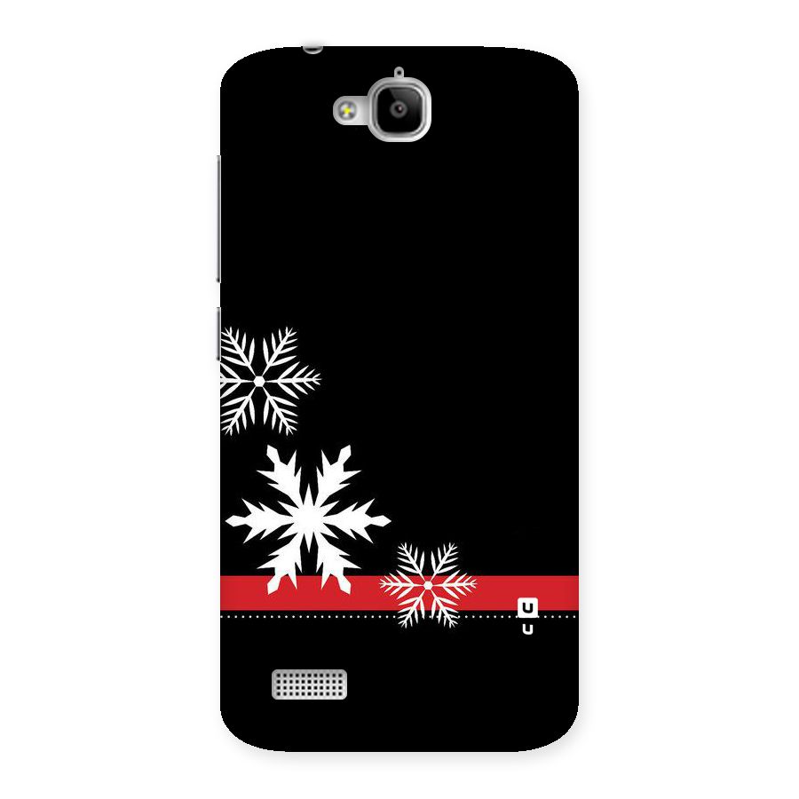Snowflake Ribbon Back Case for Honor Holly