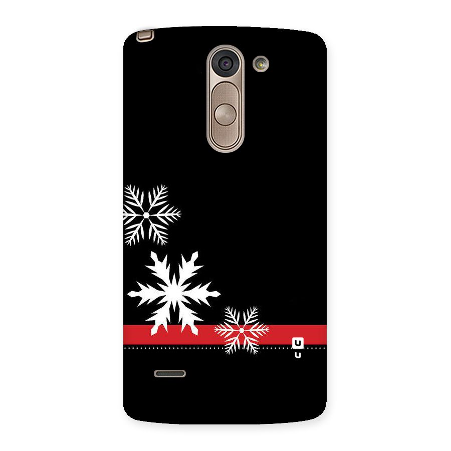 Snowflake Ribbon Back Case for LG G3 Stylus