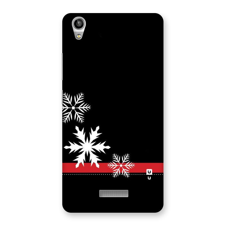 Snowflake Ribbon Back Case for Lava-Pixel-V1