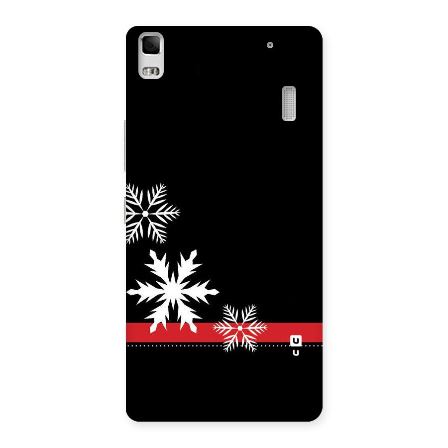 Snowflake Ribbon Back Case for Lenovo K3 Note