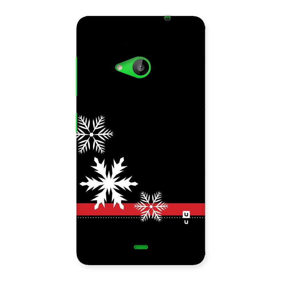 Snowflake Ribbon Back Case for Lumia 535