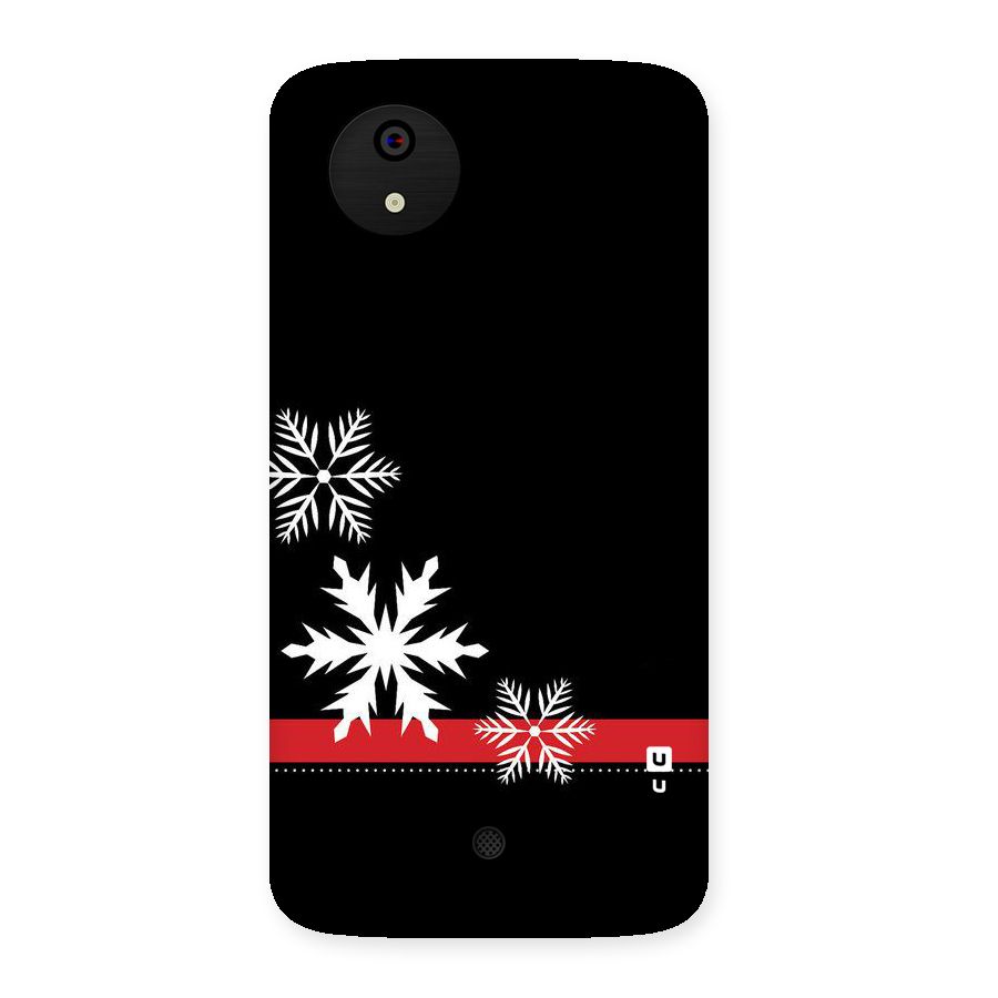 Snowflake Ribbon Back Case for Micromax Canvas A1
