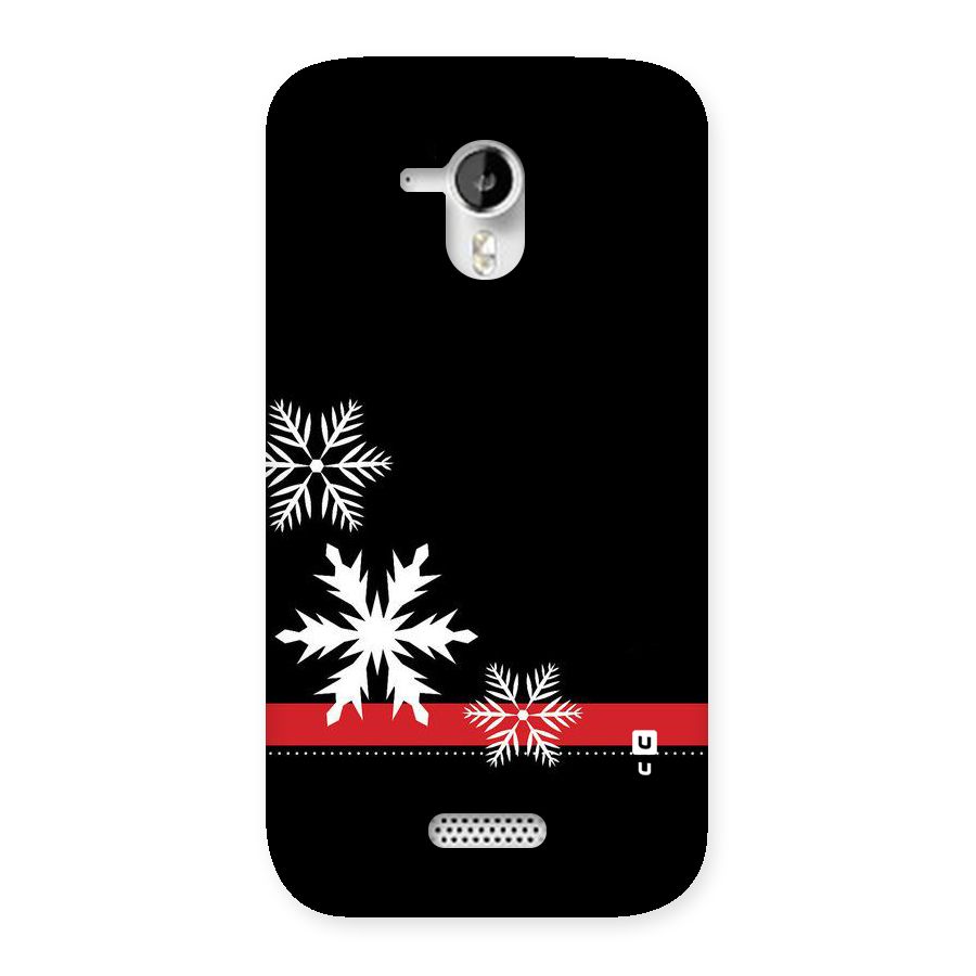 Snowflake Ribbon Back Case for Micromax Canvas HD A116