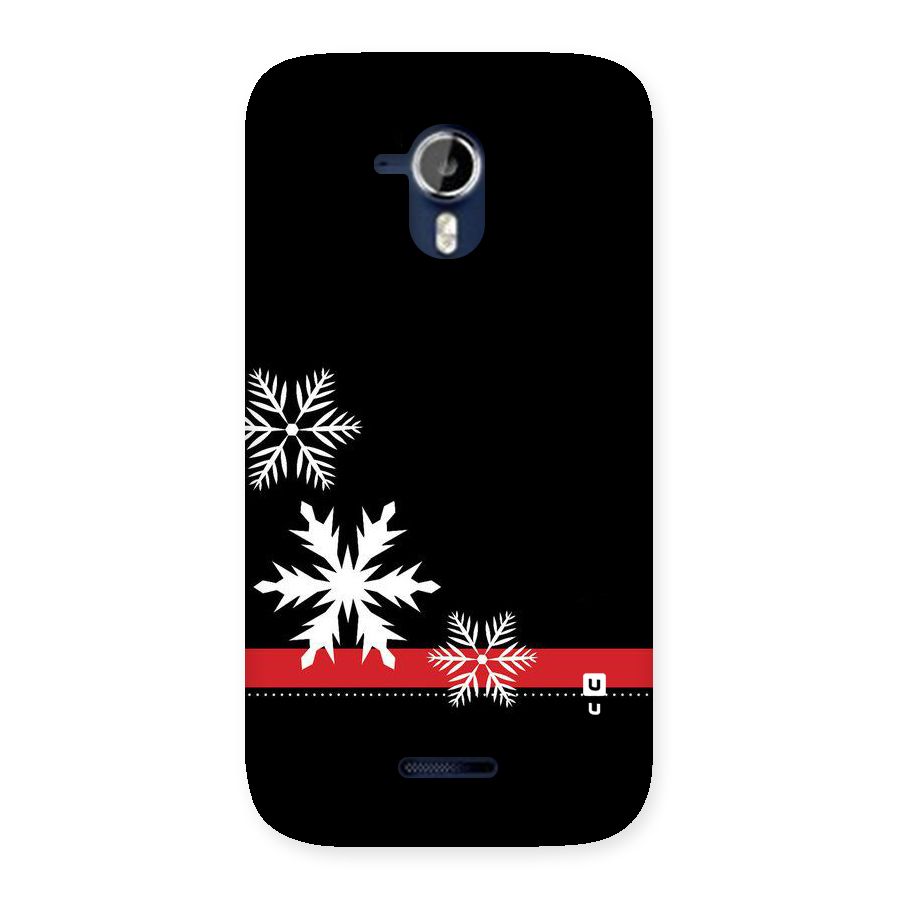 Snowflake Ribbon Back Case for Micromax Canvas Magnus A117
