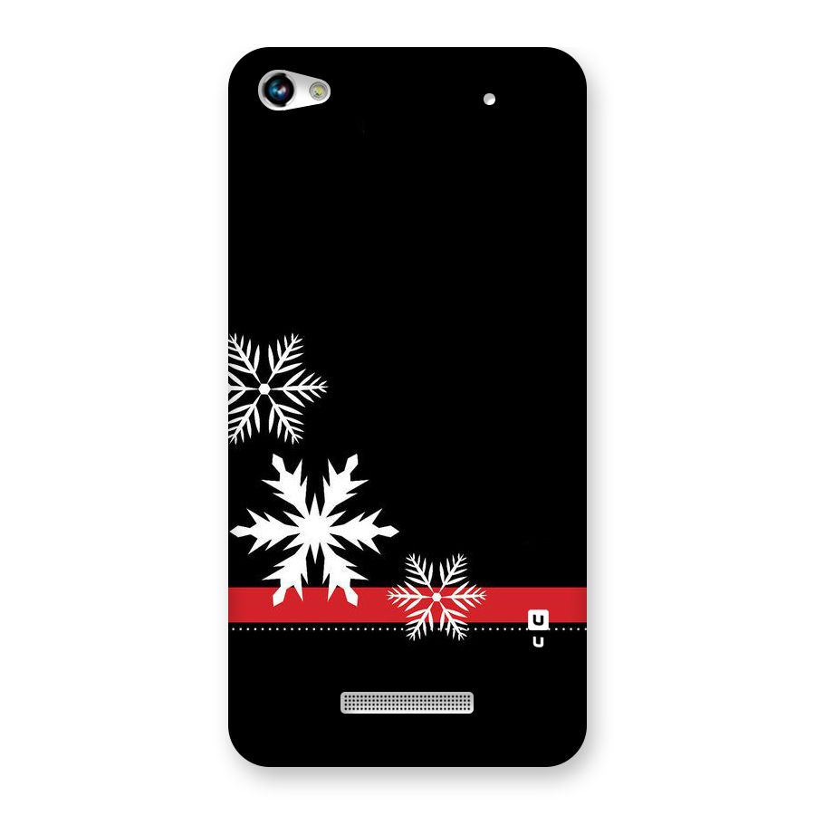 Snowflake Ribbon Back Case for Micromax Hue 2