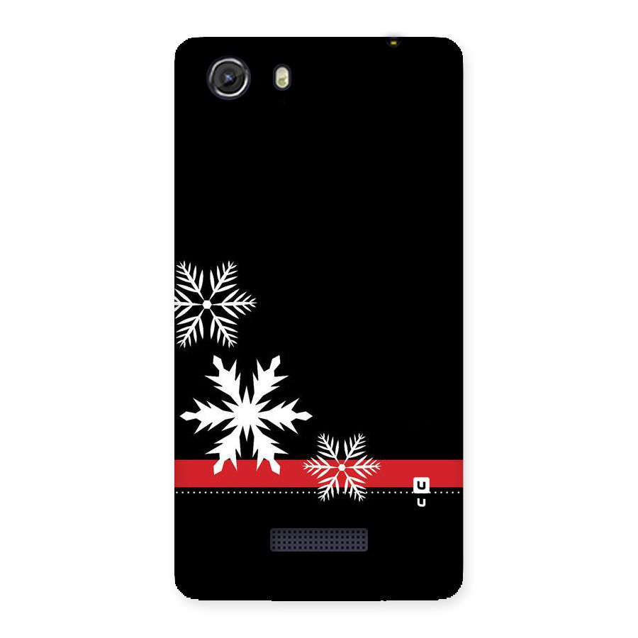 Snowflake Ribbon Back Case for Micromax Unite 3