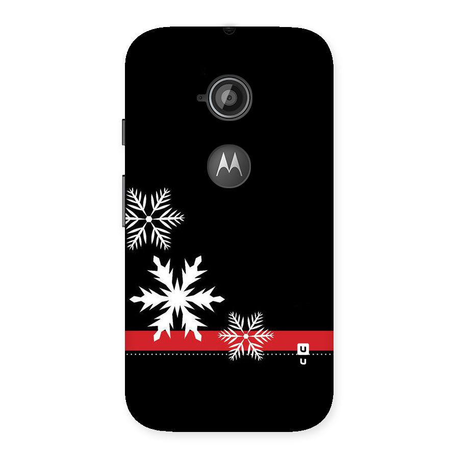 Snowflake Ribbon Back Case for Moto E 2nd Gen