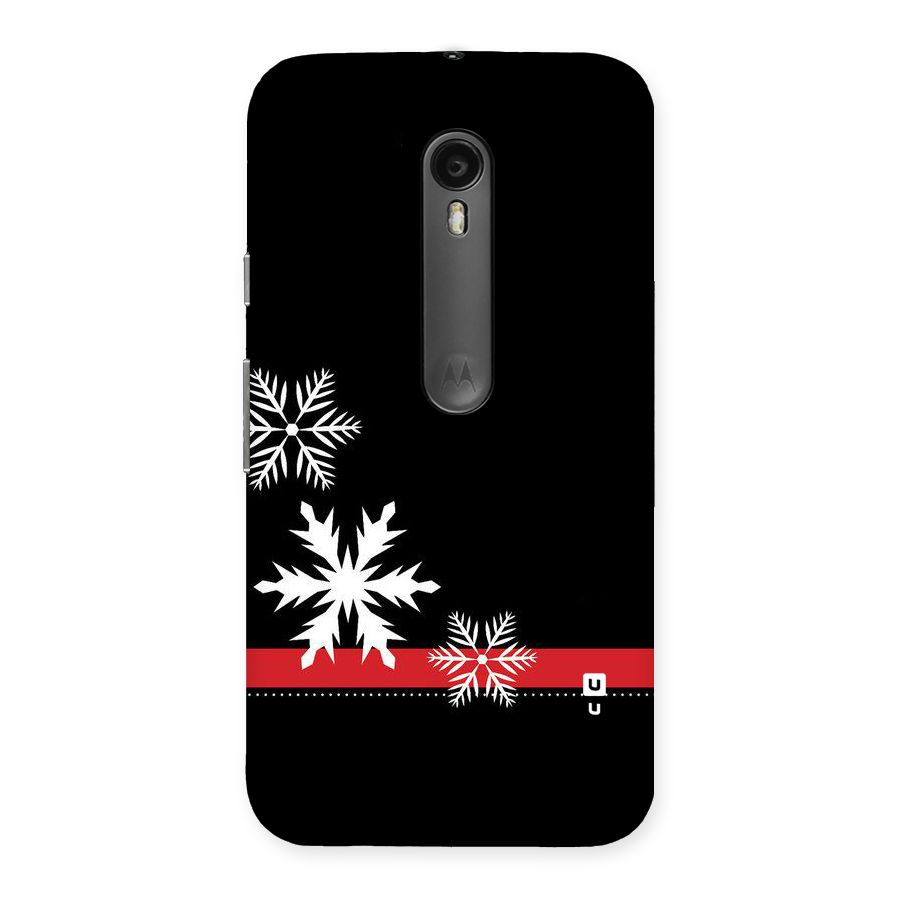 Snowflake Ribbon Back Case for Moto G3