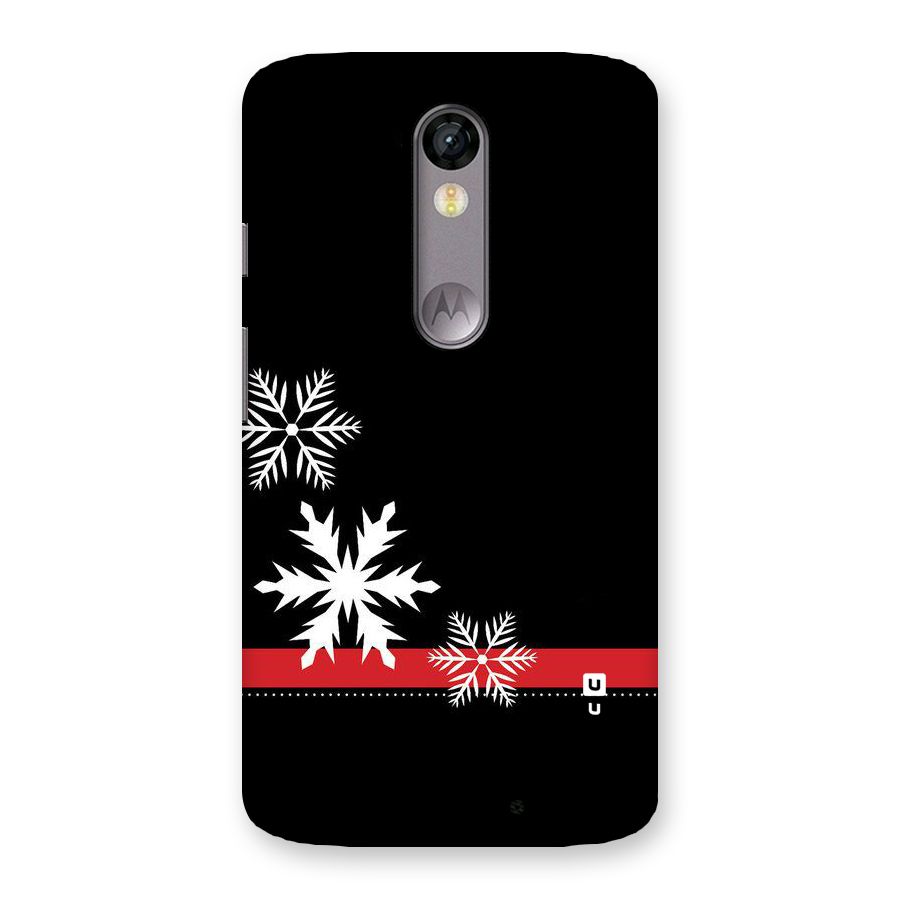 Snowflake Ribbon Back Case for Moto X Force