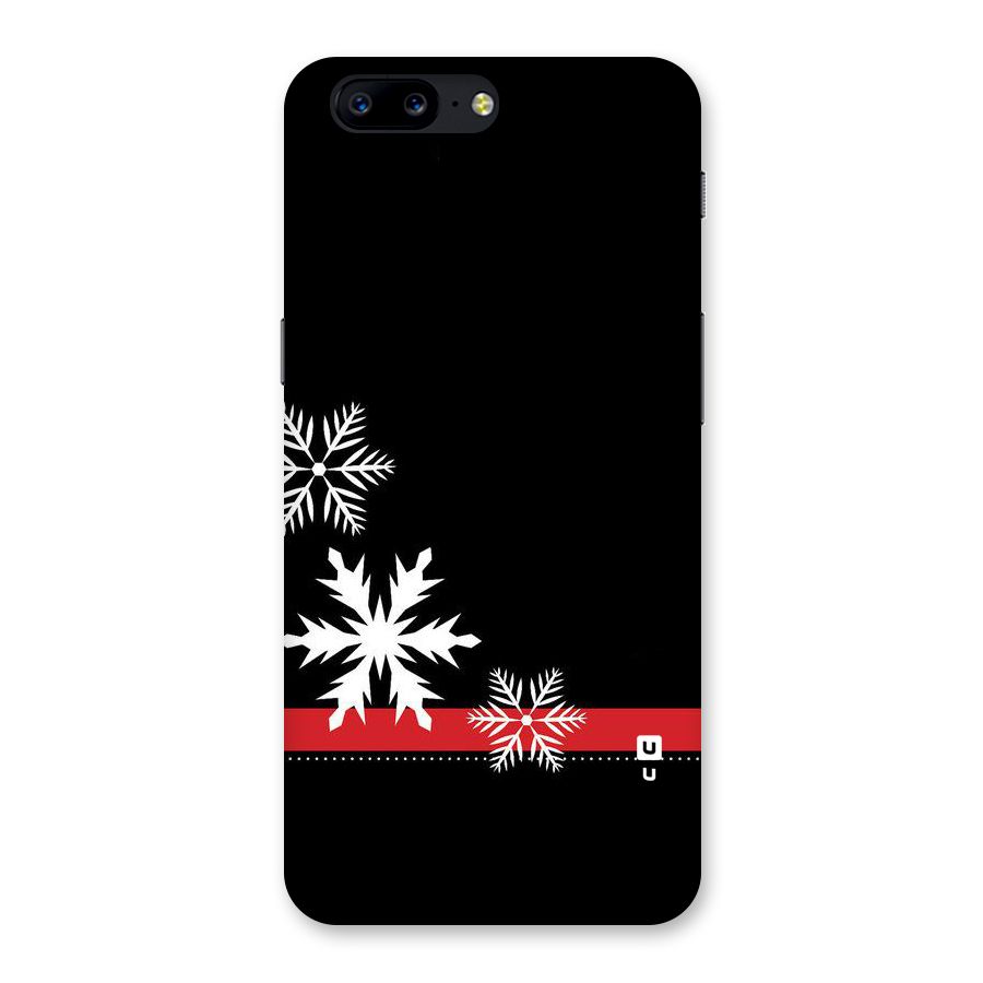 Snowflake Ribbon Back Case for OnePlus 5