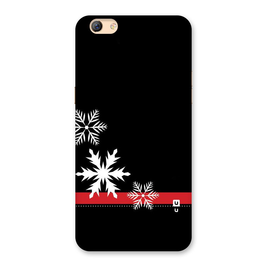 Snowflake Ribbon Back Case for Oppo F3 Plus