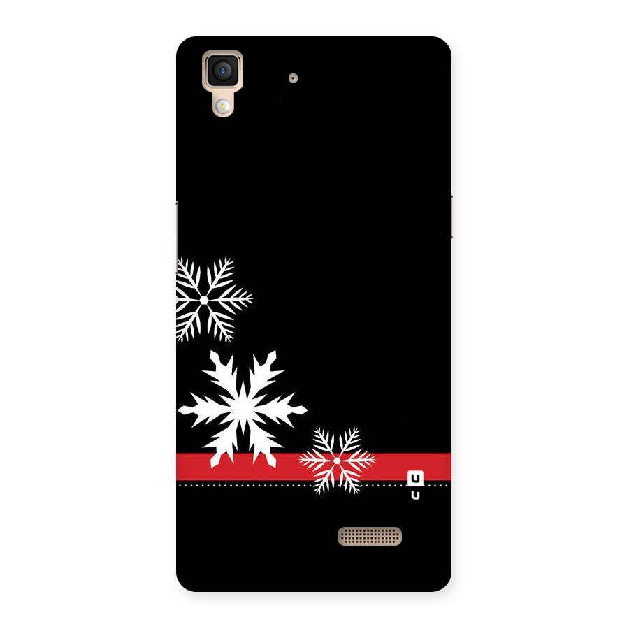 Snowflake Ribbon Back Case for Oppo R7