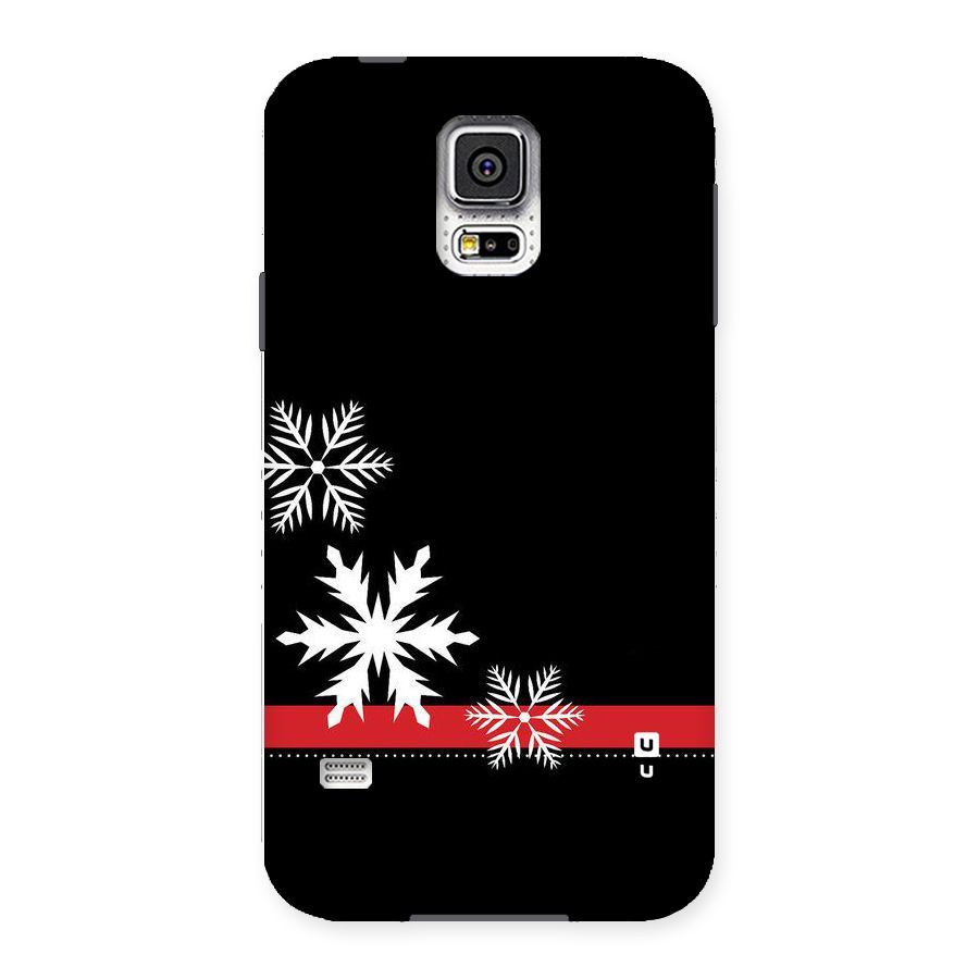 Snowflake Ribbon Back Case for Samsung Galaxy S5