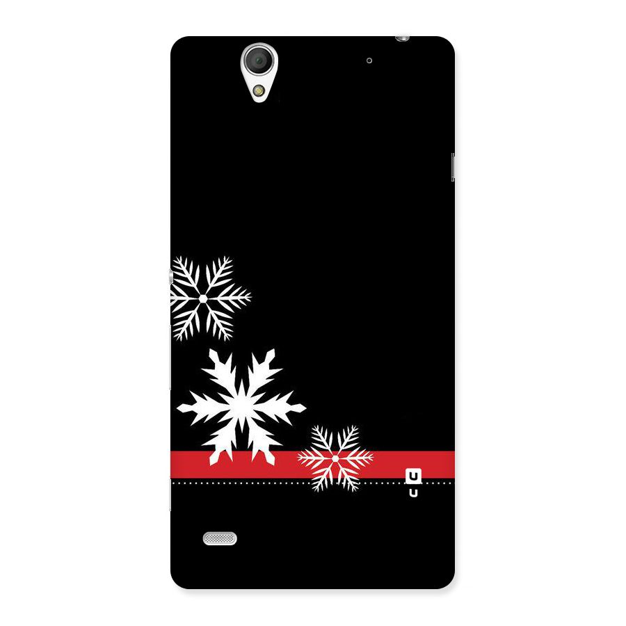 Snowflake Ribbon Back Case for Sony Xperia C4
