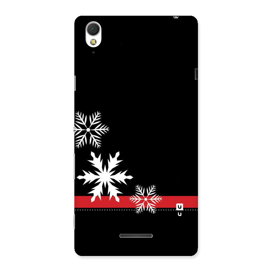 Snowflake Ribbon Back Case for Sony Xperia T3