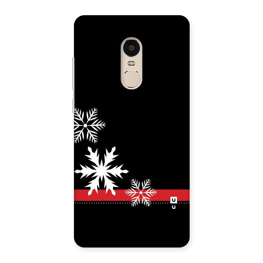 Snowflake Ribbon Back Case for Xiaomi Redmi Note 4