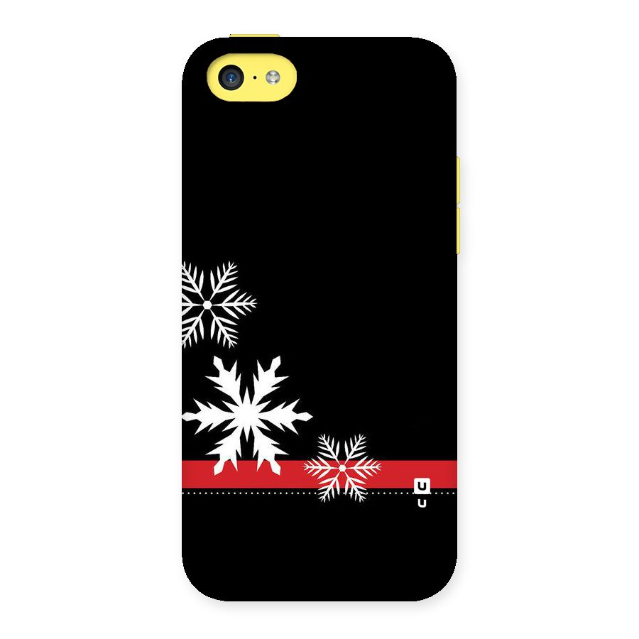 Snowflake Ribbon Back Case for iPhone 5C