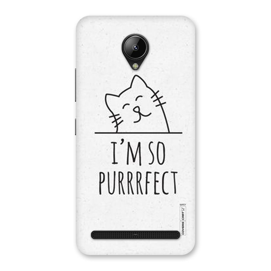 So Purrfect Back Case for Lenovo C2